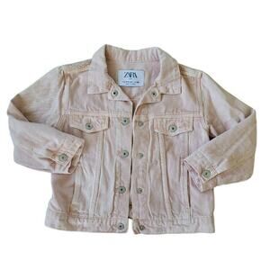Zara Pink Denim Jacket